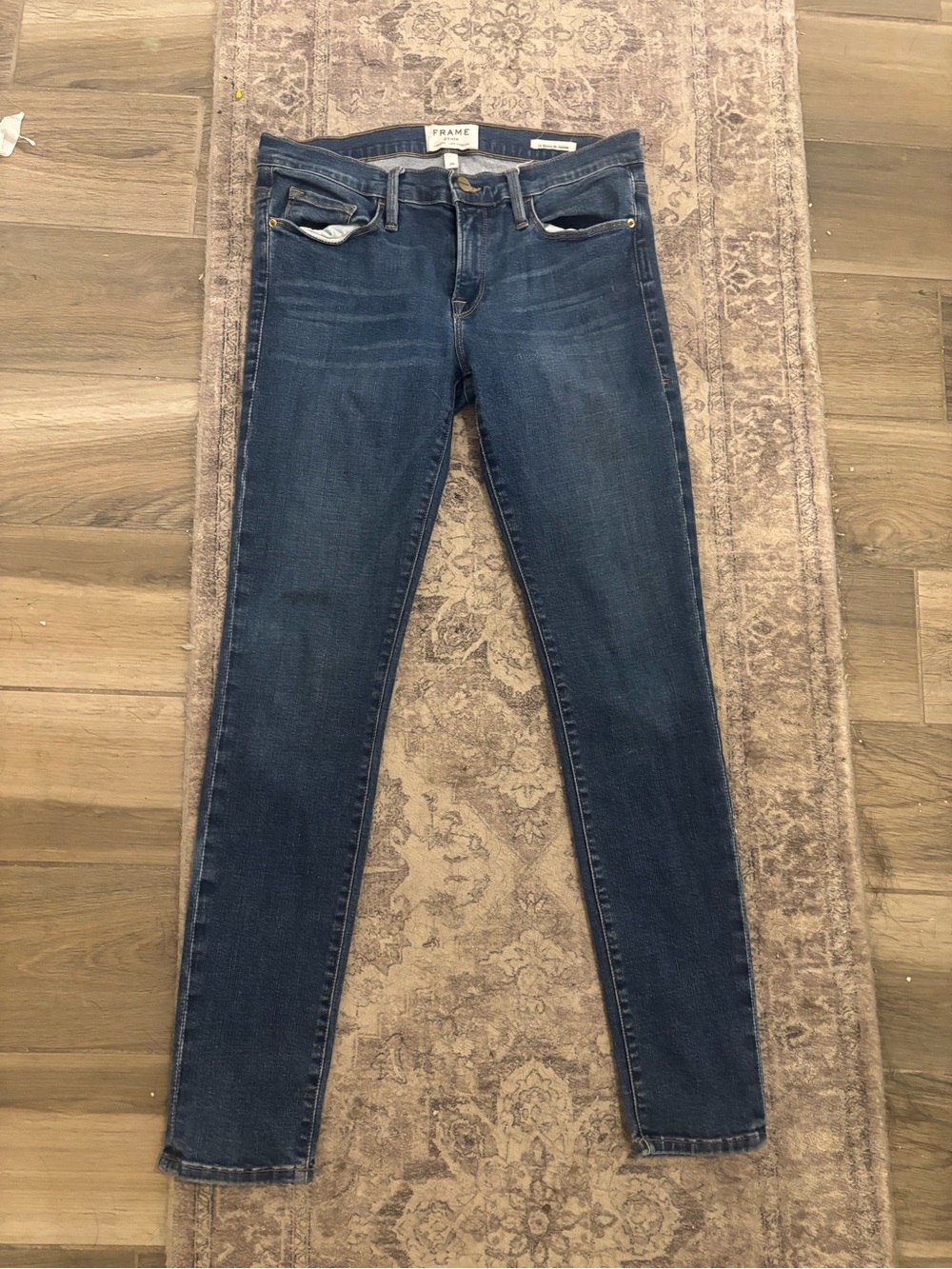 Frame Denim Le Skinny de Jeanne Rivercrest Wash Jeans Size 29